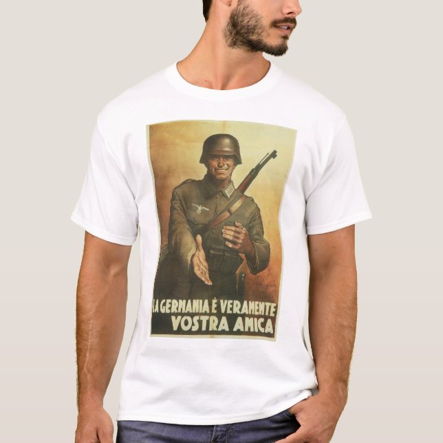 Tyskland propagandaaffisch t shirt (Framsida)