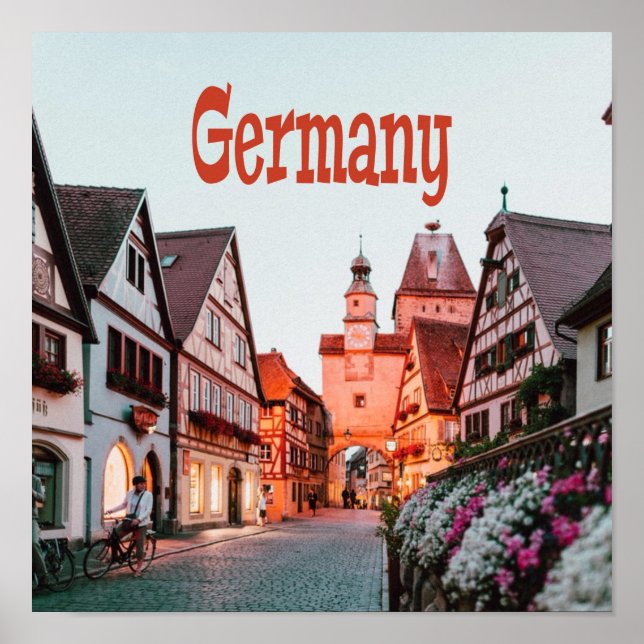 Tyskland radhus poster (Framsidan)