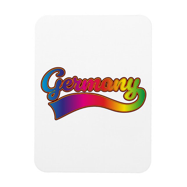 Tyskland Regnbåge-logotyp Magnet (Vertikal)