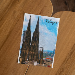 Tyskland resa i Köln-katedralen Vykort