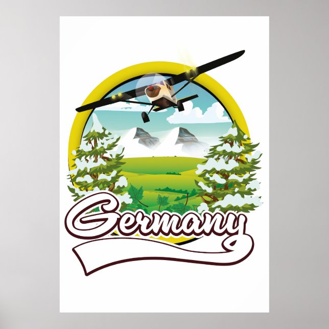 Tyskland Resa logotyp Poster (Framsidan)