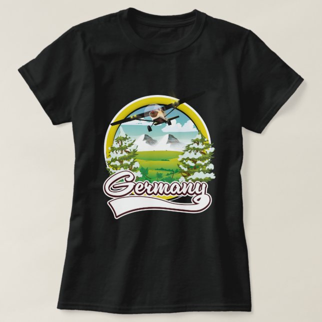 Tyskland Resa logotyp T Shirt (Design framsida)