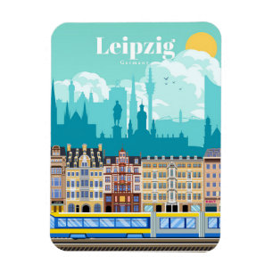 Tyskland resa till Leipzig Magnet