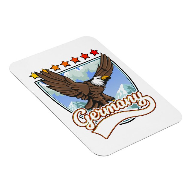 Tyskland Reselapp Magnet (Högersidan)