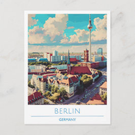 Tyskland resning i Berlin City Vykort