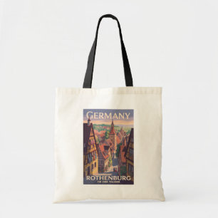 Tyskland Rothenburg ob der Tauber Illustration Art Tygkasse