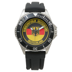 Tyskland runda emblem armbandsur