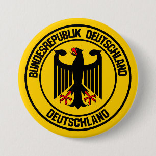 Tyskland runda emblem knapp
