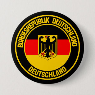 Tyskland runda emblem knapp