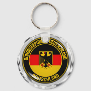 Tyskland runda emblem nyckelring