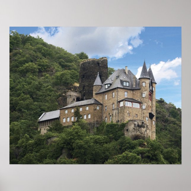 Tyskland, Sankt Goarshausen, Sankt Goarshausen Poster (Framsidan)