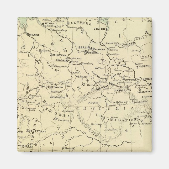 Tyskland, Schweiz, Nederländerna Magnet (Framsidan)