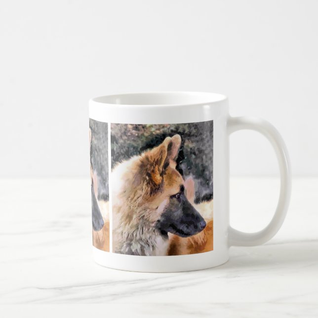 TYSKLAND SHEPHERD HUND KAFFEMUGG (Höger)