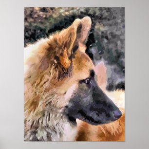 TYSKLAND SHEPHERD HUND POSTER