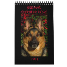 TYSKLAND SHEPHERD HUNDAR - Ensidig kalender