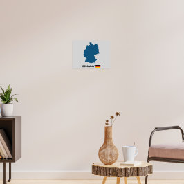 Tyskland silhuett poster