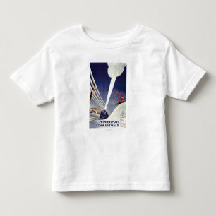 Tyskland - skidåkning i den svart skogen tee shirt