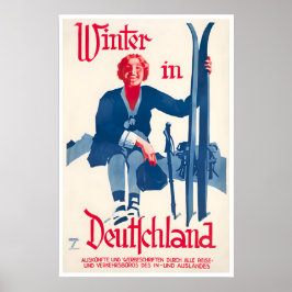 Tyskland Skidposter Tysk Reskonst Deutschland Poster