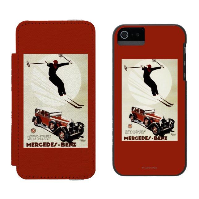 Tyskland - Skierbanhoppning Incipio iPhone Wallet Skal (Sida vid Sida)