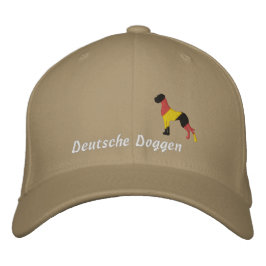 Tyskland Stick Dogge, Tyska Doggar Broderade Broderad Keps