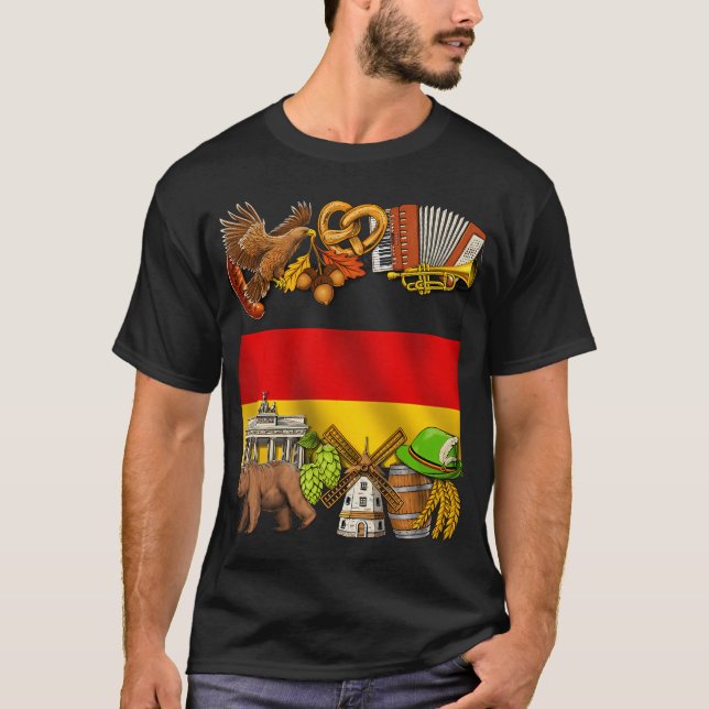 Tyskland stolthet t shirt (Framsida)