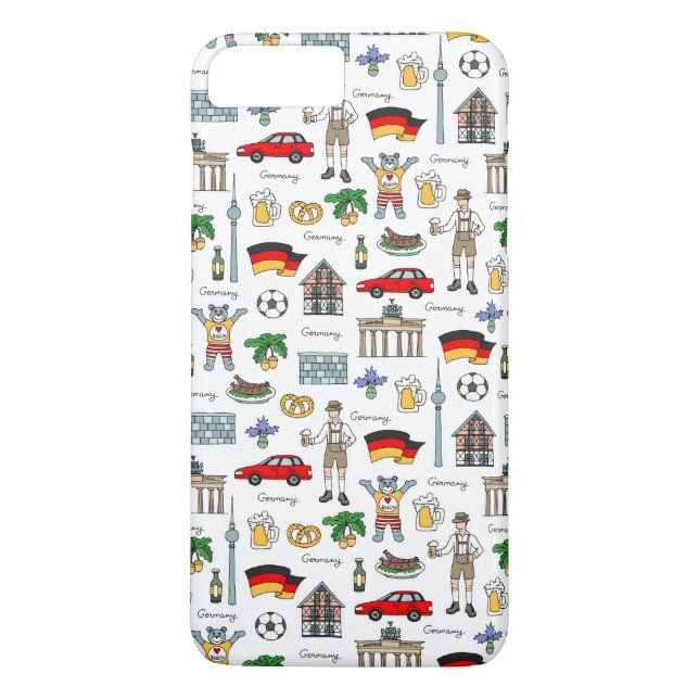 Tyskland| Symboler Mönster Case-Mate iPhone Skal (Baksida)