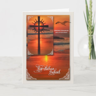 TYSKLAND Sympati Kor vid sunset Coastal Theme Kort