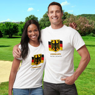 Tyskland Tshirt, Behålla Lugn, Patriotic German Fl T Shirt