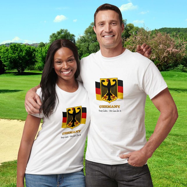 Tyskland Tshirt, Behålla Lugn, Patriotic German Fl T Shirt (Skapare uppladdad)