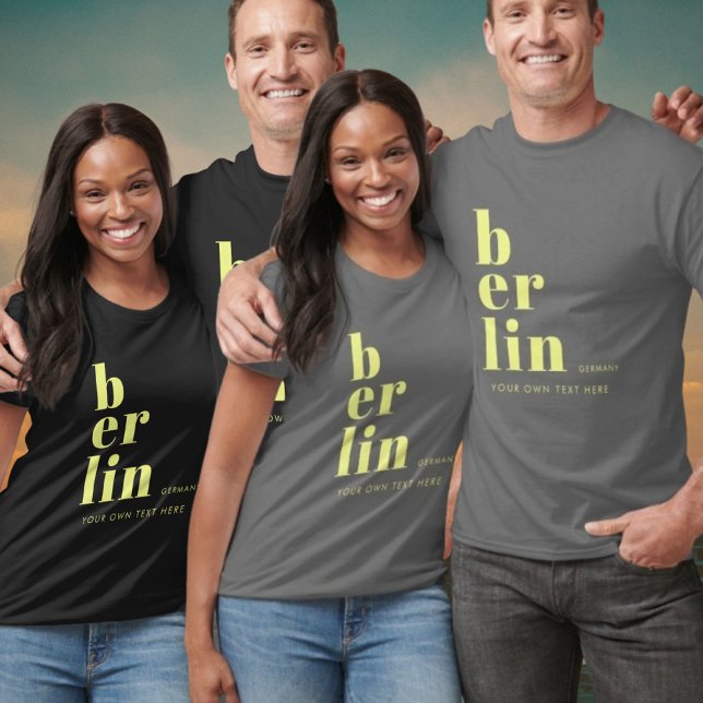 Tyskland typografi T-Shirt i Berlin (Skapare uppladdad)