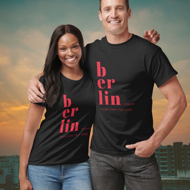 Tyskland typografi T-Shirt i Berlin (Skapare uppladdad)