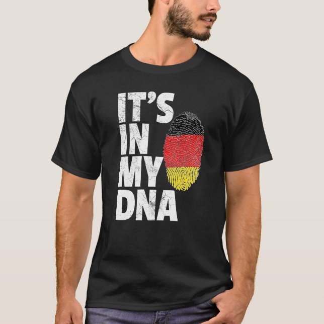 Tyskland tysk Flagga Det är i min Dna-julklunen T Shirt (Framsida)