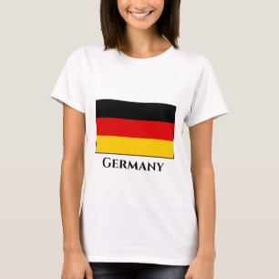 Tyskland (tysk) Flagga T Shirt