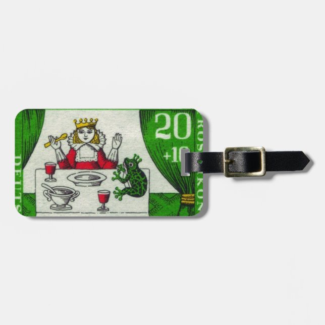 Tyskland tysk för vintage bagagebricka (Horisontell Framsida)