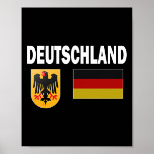 Tyskland tyska Flagga Deutschland Kärlek Gift Poster