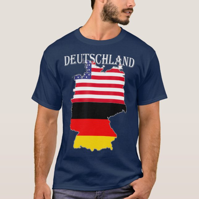 Tyskland Tysklant för tyska kulturarvsfamiljen T Shirt (Framsida)