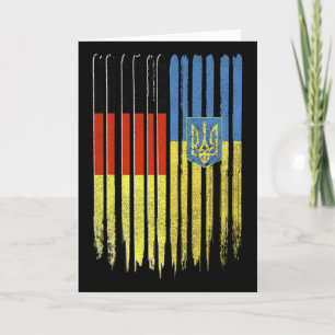 Tyskland Ukraina Tysk Ukrainsk Flagga Treudd  Kort