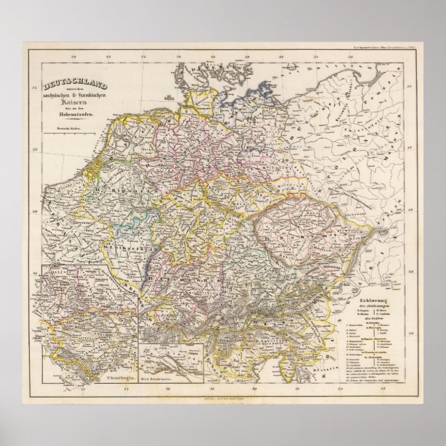 Tyskland under Sachsen Poster (Framsidan)