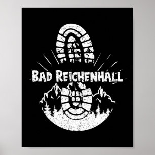 Tyskland Vacation Hiker i Bad Reichenhall Poster