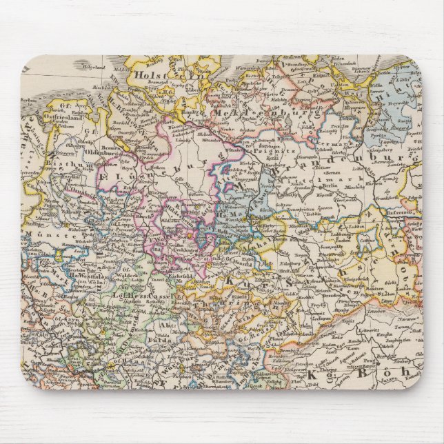 Tyskland vid tidpunkten för det 30 år gamla krig musmatta (Framsidan)