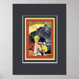Tyskland vill se Vintagen Poster