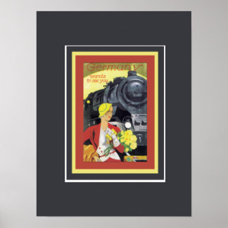 Tyskland vill se Vintagen Poster