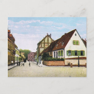 Tyskland vintage, Germersheim Fischerstrasse Vykort