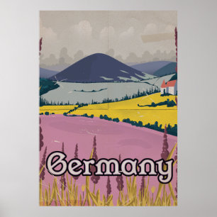 Tyskland vintage Landsbygdens resaffisch Poster