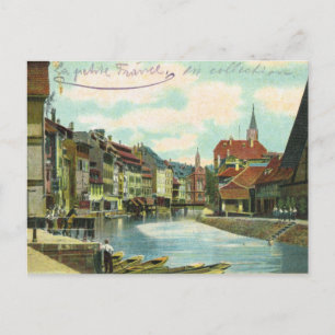 Tyskland vintage, Strassburg, Little Frankrike Vykort