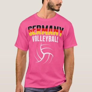 Tyskland Volleyball Älskare Jersey German Flagga S T Shirt