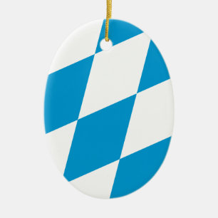 TYSKLANDA flagga Bayern Julgransprydnad Keramik