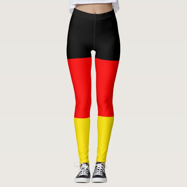 Tysklanda Flagga Leggings (Framsida)