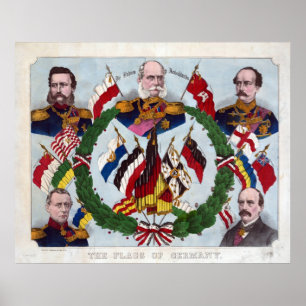 Tysklanda Flaggor Poster