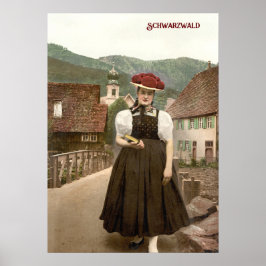 Tysklanda flickor från Schwarzwald (1900) Poster
